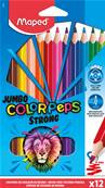 MAPED PASTELLI STRONG JUMBO COLOR PEPS 12 COL