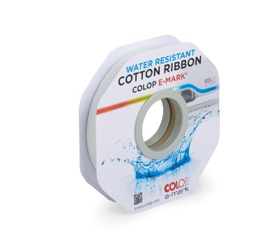 COLOP e-mark nastro cotone bianco resistente all'acqua 15mmx25m