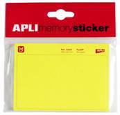APLI etichette in blocco memorysticker 100X60 FLUO GIALLO 35fg